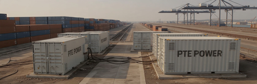 PTE Power unit deployed in a disaster-affected area